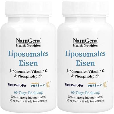 Liposomales Eisen+Vitamin C vegan Kapseln 2x 2x60 St