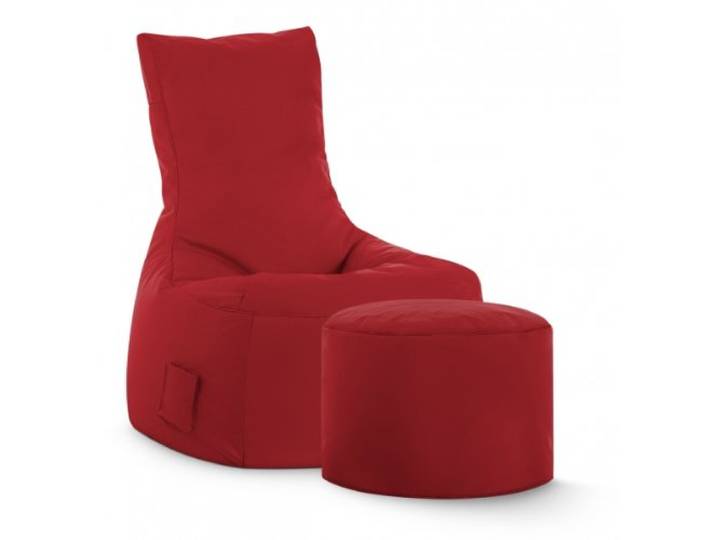 SITTING POINT only by MAGMA Sitzsack-Set Brava Swing + Hocker Tomate