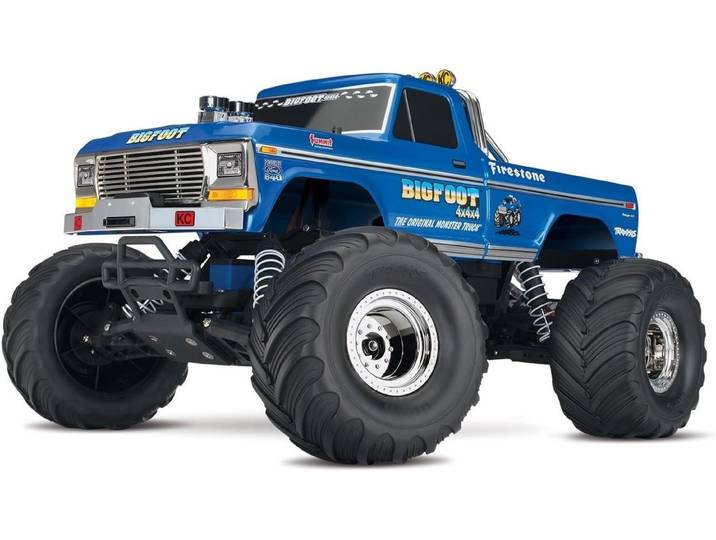 Traxxas Spielzeug-Auto TRX36234­8­R5 BIGFOOT No.1 Classic 1/10 RTR TQ Clipless, (3-tlg)