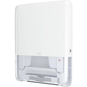 Tork Handtuchspender PeakServe Mini, 552550, H5, für 1230 Falthandtücher, Kunststoff, weiß