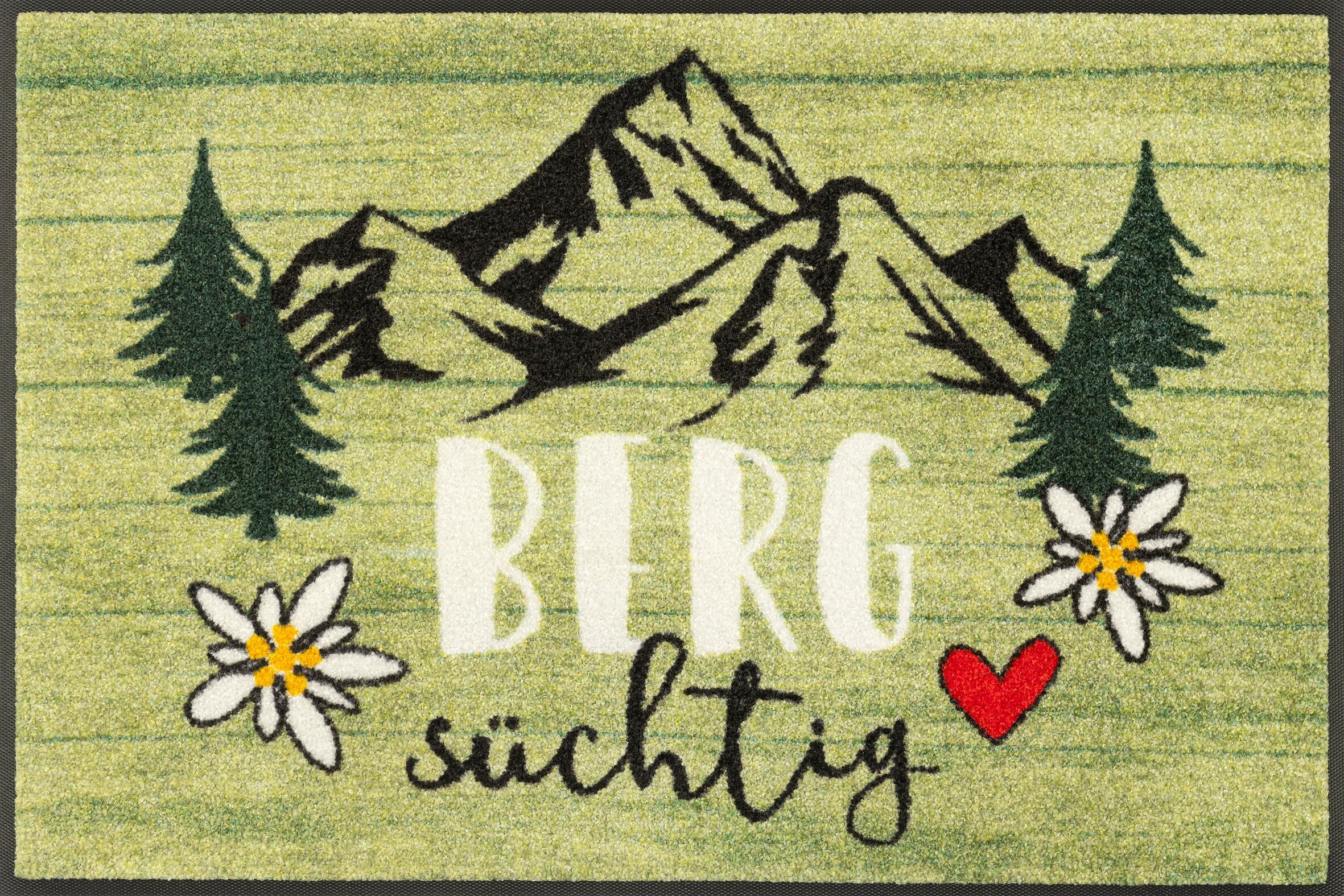 Fussmatte "Bergsüchtig", bunt, B:50cm H:7mm L:75cm, Polyamid, WASH+DRY BY KLEEN-TEX, Teppiche, Fussmatte bunt B : 50cm 1 Stk., 7mm, L: 75cm