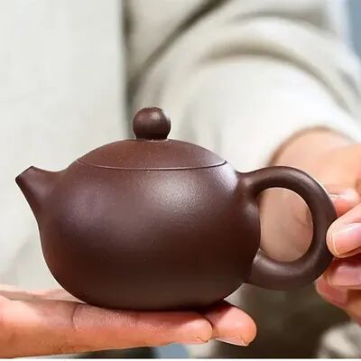Modern Mode Marketplace Authentic Yixing Purple Clay Xishi Teapot With Ball Infuser For Gongfu Tea chocolate