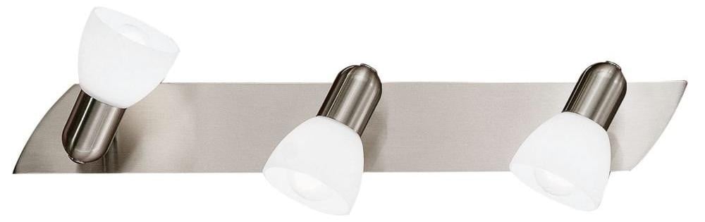 Eglo Enea Beam Plafondspot 3-lichts in zilver/grijs met glazen elementen