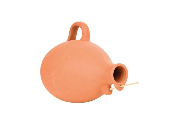 Vogelhaus ESSCHERT DESIGN Terracotta , braun, B:24,5cm H:17,3cm T:13,6cm, Tierhäuser, Vogelhaus