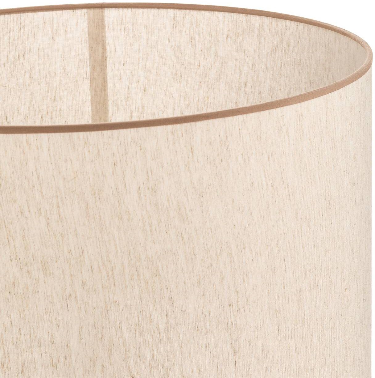Lampenschirm Roller ecru/beige Ø 50 cm Höhe 30 Duolla, creme / amber, Textil / Stoff / Seide