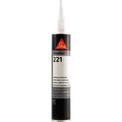 Sikaflex 221 1K Polyurethan-Dichtstoff stahlgrau (MDI-haltig) 300ml Kartusche - grau