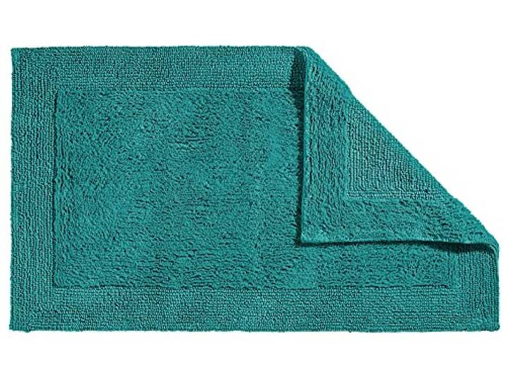 Erwin Müller Badematte, Badteppich Uni Serie Stuttgart Petrol Größe 60x100 cm - extra dick, hohe Saugfähigkeit, 100% Baumwolle