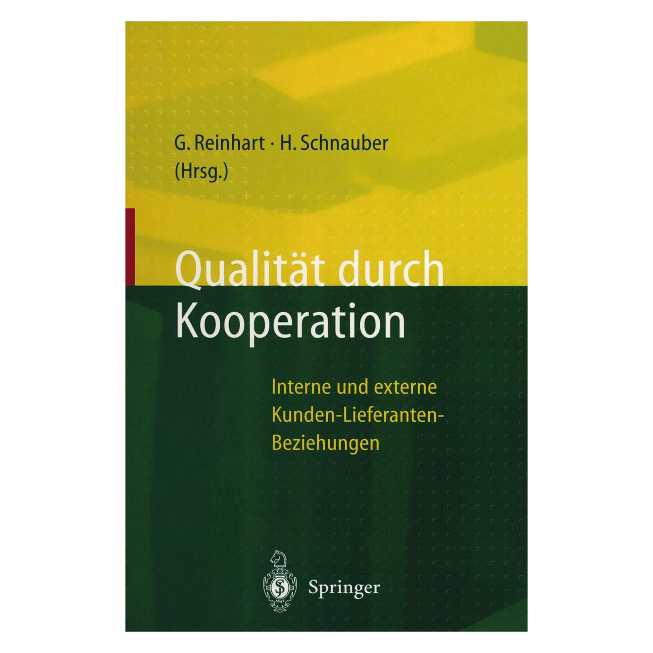 Springer Qualität durch Kooperation (Deutsch, Softcover, Gunther Reinhart, Herbert Schnauber) (55517777)