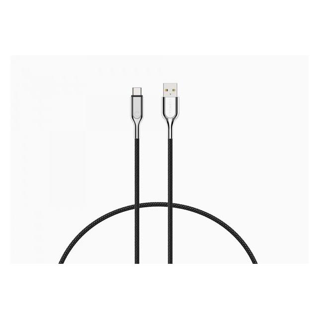 Cygnett Armoured 2.0 USB-C to USB-A (3A/60W ) Cable 1M- Black (1 m, USB 2.0, 60 W) (CY2681PCUSA)