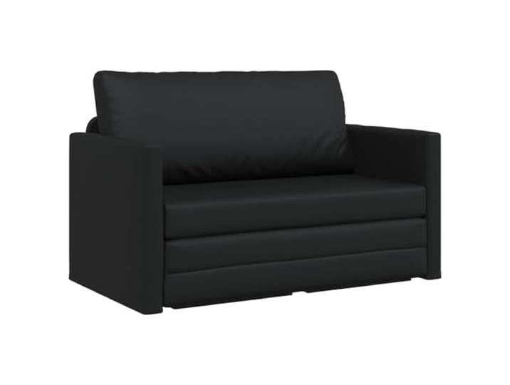 vidaXL Schlafsofa Schwarz 124 x 71 x 78 cm Kunstleder Super bequeme Sitzgelegenheit für den ultimativen Chill-Out, Lässt sich ganz einfach in ein Bett umklappen,