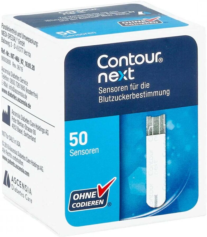 Contour Next Sensoren Teststreifen