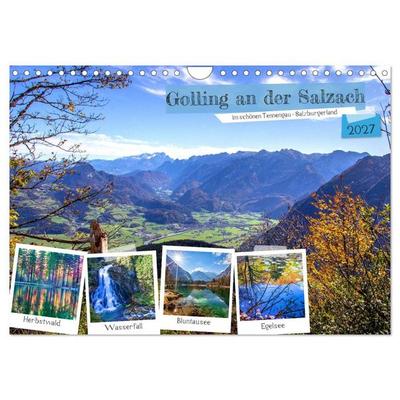 Golling an der Salzach (Wandkalender 2027 DIN A4 quer), CALVENDO Monatskalender