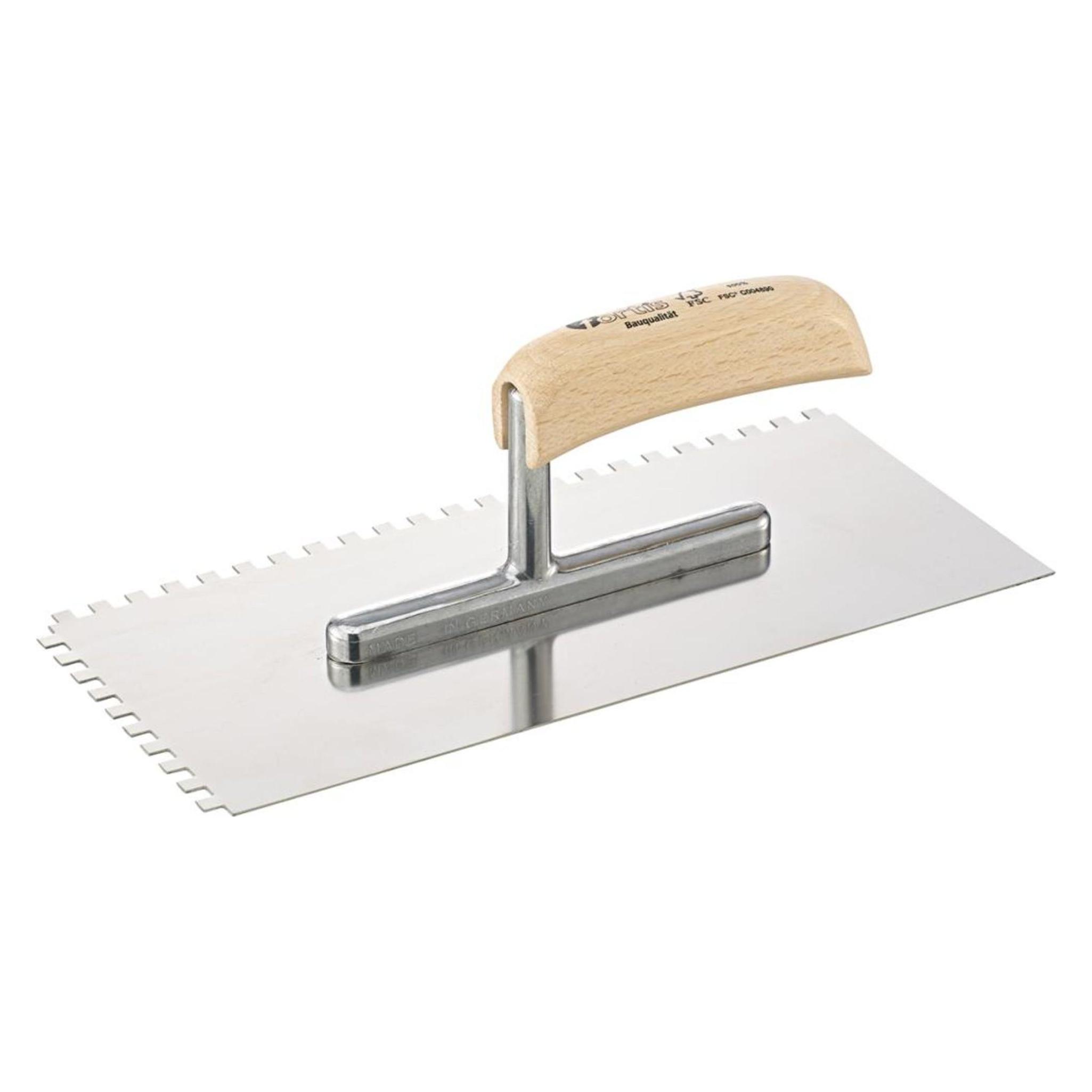 Magni Glättekelle 280x130mm gezahnt 6x6mm rostfrei FORTIS Bau (4063726006561)