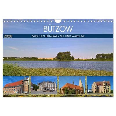 Bützow - Zwischen Bützower See und Warnow (Wandkalender 2026 DIN A4 quer), CALVENDO Monatskalender