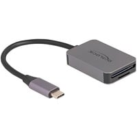 USB Type-C Card Reader für SD oder Micro SD Speicherkarten, Kartenleser grau