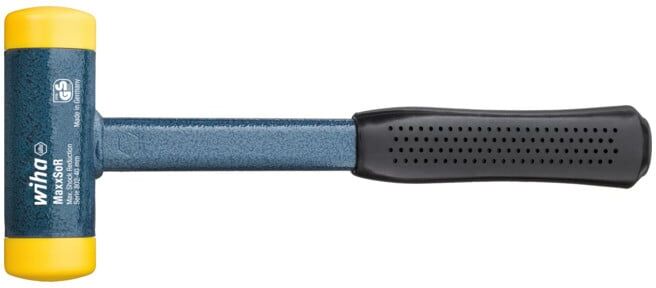 Wiha Massette sans rebond avec embouts mi-durs avec manche en tube d'acier, embout de massette rond (02123) 30 mm (02123)