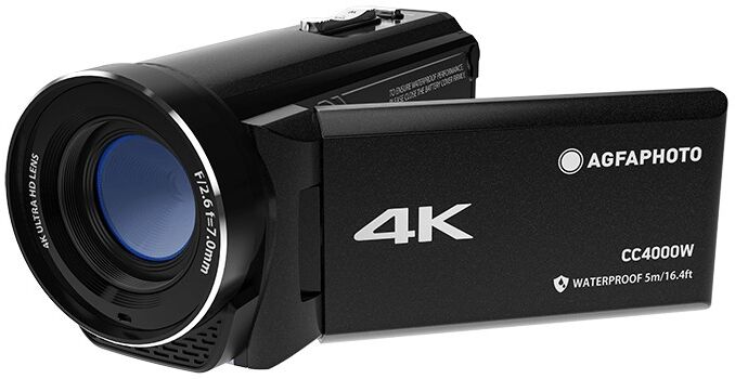 AgfaPhoto CC4000W videocamera Videocamera palmare 24 MP 4K Ultra HD Nero