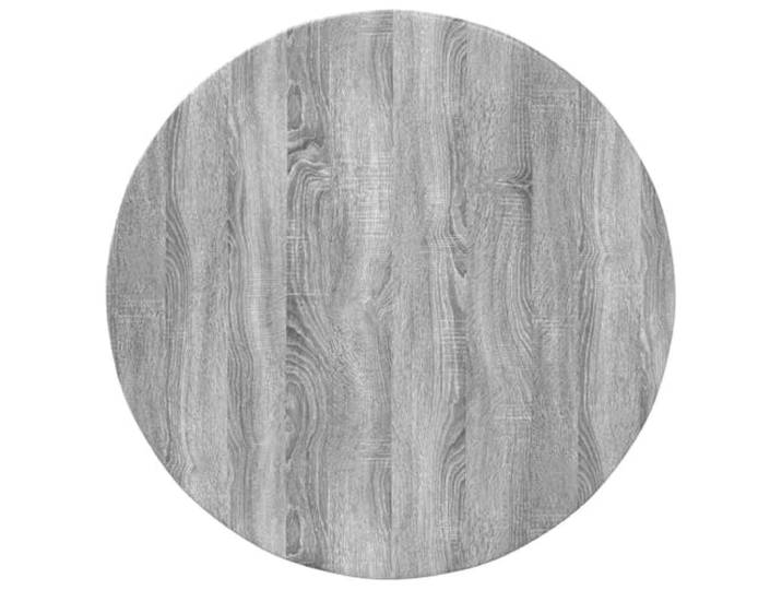 fsahslih Runde Tischplatte Ø 80 cm Grau Sonoma Holzwerkstoff Stilvolles Upgrade für Esszimmer und Wohnbereich mit pflegeleichter Oberfläche in moderner Sonoma-Eiche-Optik.