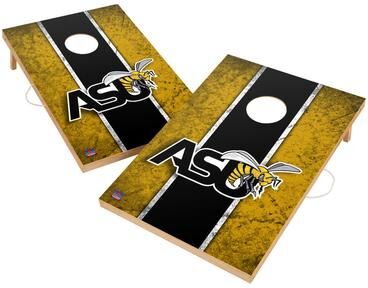 Skip's Garage Vintage Alabama State University Hornets Regulation 2x4 Cornhole Set