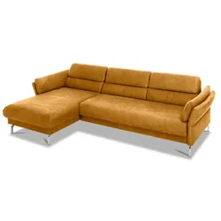 Segmüller Werkstätten Ecksofa Mara01 Mikrofaser Orange Ocker