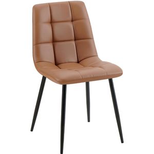 CLP Esszimmerstuhl Antibes, 323856, Kunstleder, dunkelbraun