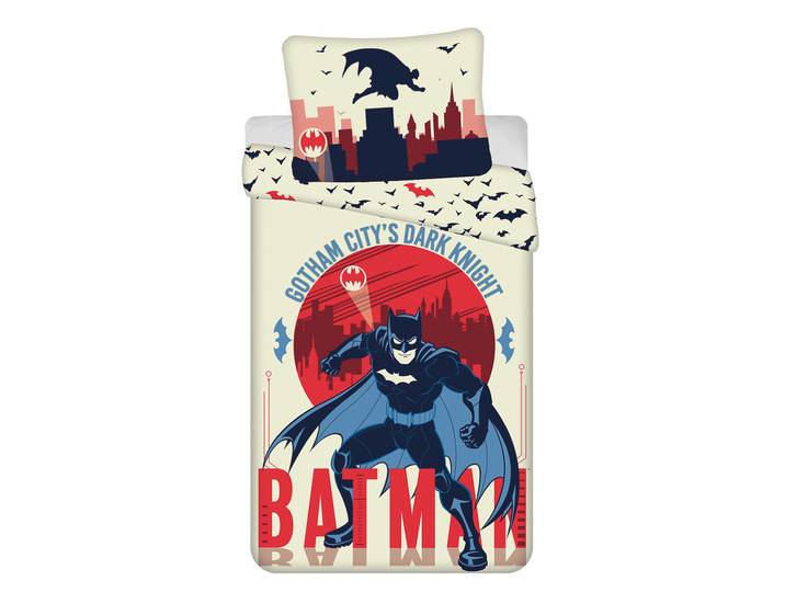 Batman Dekbedovertrek Gotham 140 x 200 cm - katoen -70 x 90 cm