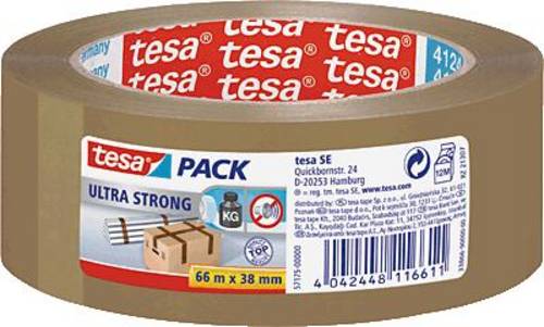 TESA ULTRA STRONG 57175-00000-02 Packband tesapack Braun (L x B) 66m x 38mm 1St.