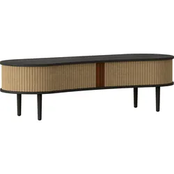 Audacious Schrank 140 cm braun auf schwarzen Eichenbeinen
