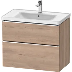 D-Neo Möbel-Set, Möbelwaschtisch mit Waschtischunterbau, wandhängend, 800x480x790mm, Griff chrom, DE0121010550000, Farbe: Eiche Marmoriert Dekor