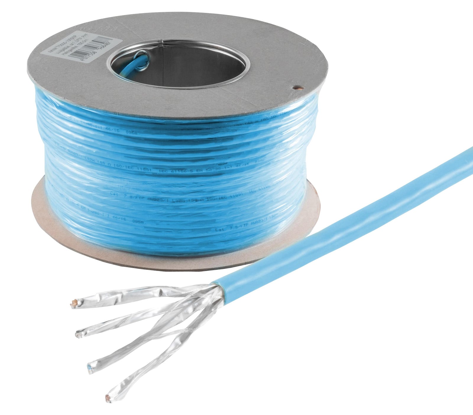 S-CONN Cat8 S/FTP Netwerkkabel, 100 meter, blauw