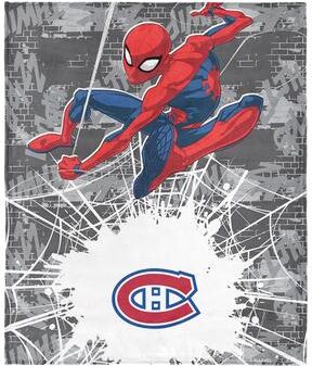 NHL Marvel Spider Man Web Sling Silk Touch Throw Blanket