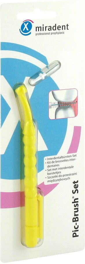 Miradent Interdentalbürsten Pic-Brush Set gelb 1stk