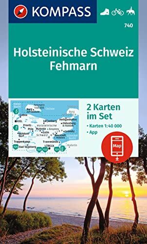 KOMPASS Wanderkarten-Set 740 Holsteinische Schweiz, Fehmarn (2 Karten) 1:40.000: inklusive Karte zur offline Verwendung in der KOMPASS-App. Fahrradfahren. Reiten - Preis vom 02.10.2026 23:42:20 h