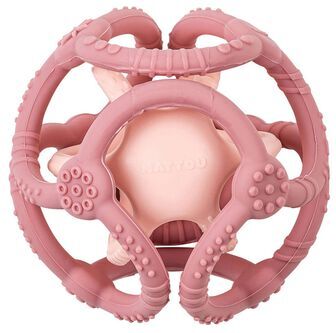 Nattou Silicone Balls Set of 2 Pieces Old Pink 2 un