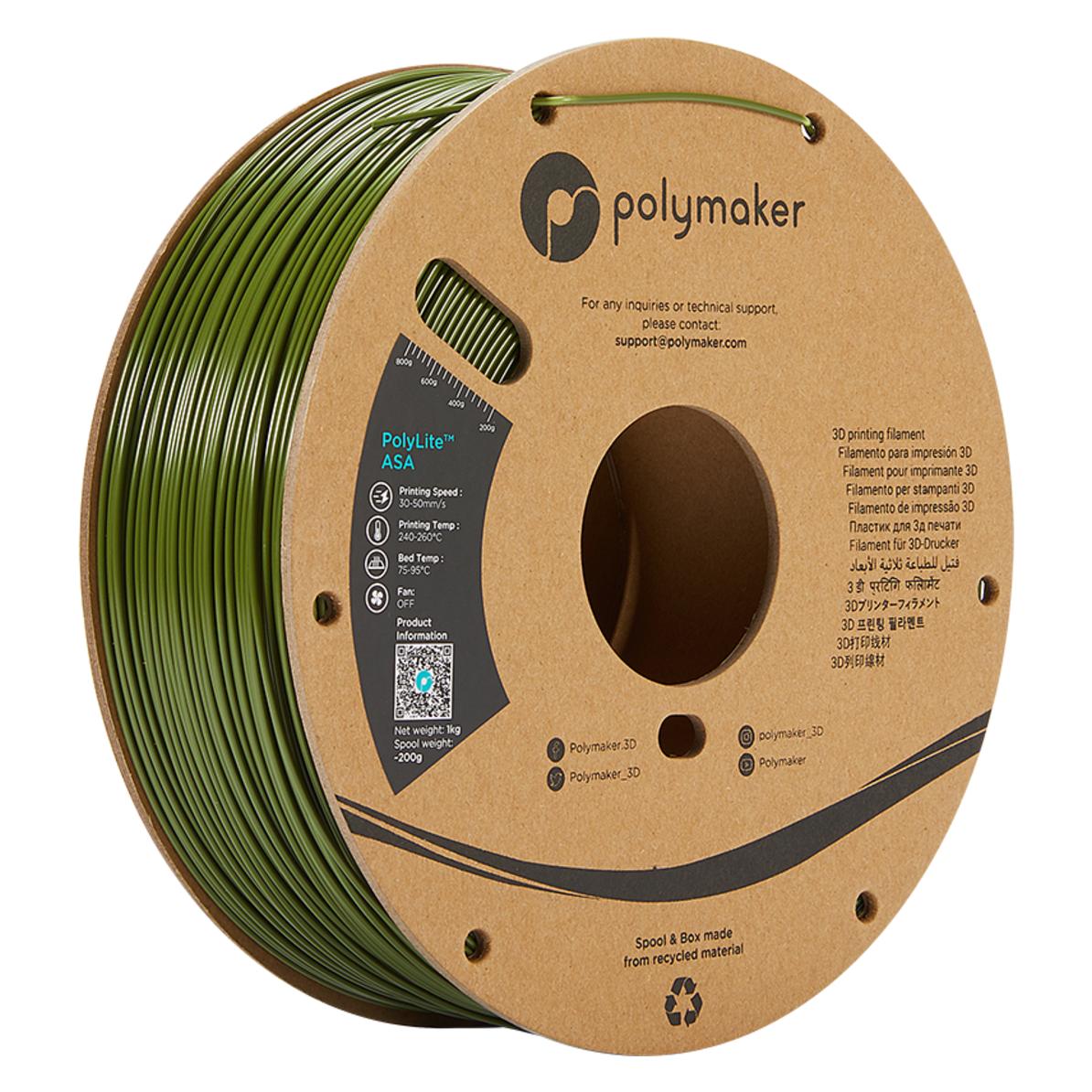 Polymaker PolyLite ASA (ASA, 1295 g, 1.75 mm) (PF01009)
