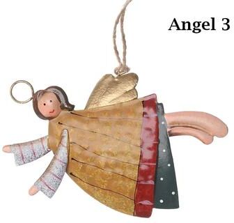 Inspire Select Iron Art Christmas Hanging Ornaments DIY Cartoon Soldier & Angel Drops For Tree, Party, Crafts, Holiday Decor angel 03