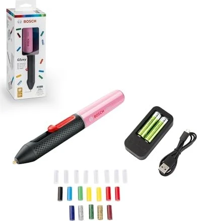 BOSCH Akku-Klebestift Gluey Cupcake, 7 mm 0.603.2A2.103 (2 × AA)