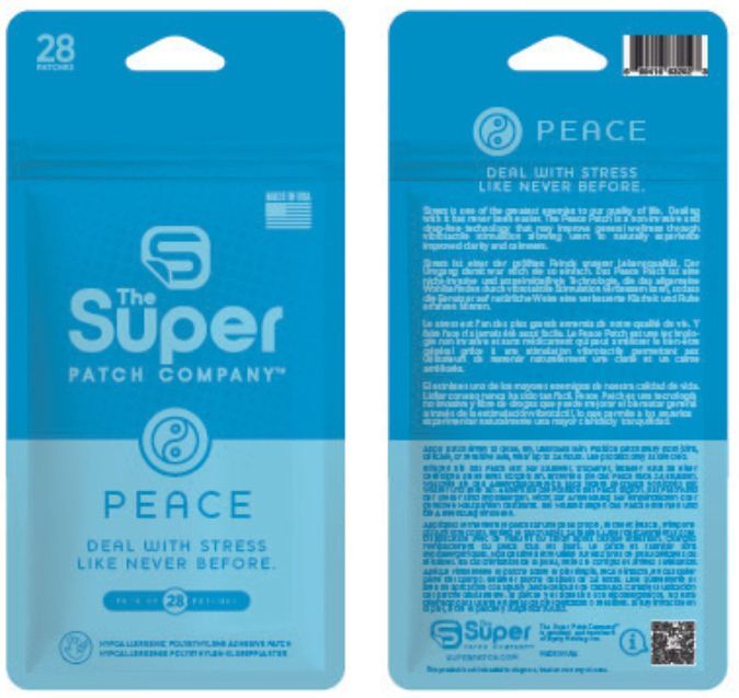 Peace Super Patch - Pacote de 30 parches: Tecnologia vibrotáctil que ajuda a fomentar uma sensação de bem-estar e acalma