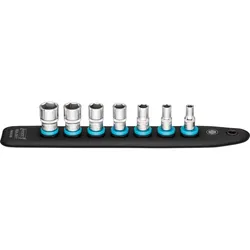 HAZET SmartRail mit 7 Steckplätzen Vierkant 6,3 mm (1/4 Zoll) 7-teilig, Außen-Sechskant-Traction - 850A-SR/7