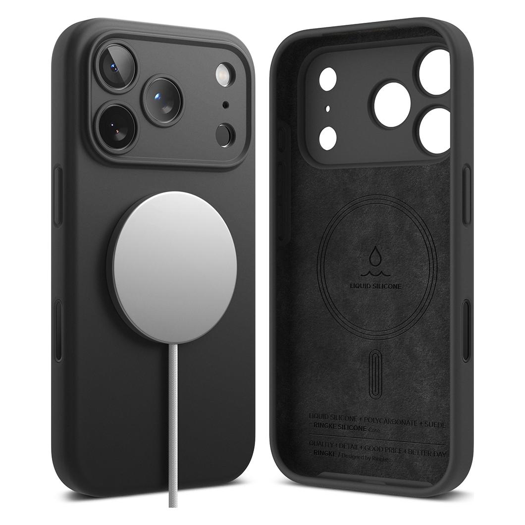 Ringke - Silicone MagSafe - iPhone 18 Pro - Black (Apple iPhone 18 Pro) (75132652)