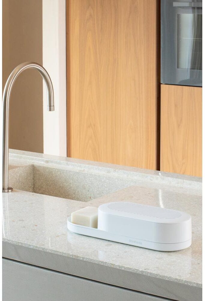 Organizer BRABANTIA "Sink Style", weiss (weiß), B:35,2cm H:15cm T:13cm, Kunststoff, Aufbewahrungsboxen, Organizer weiß Einheitsgröße