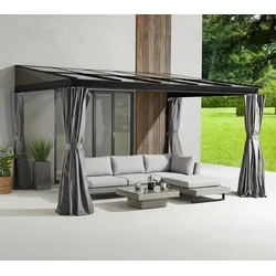 Sojag Aluminium Terrassenüberdachung St. Barth 1012 | Anthrazit | 296x364x240 cm - Anthrazit