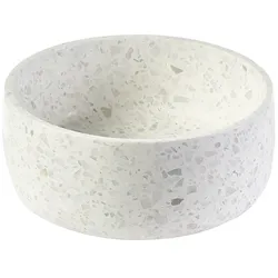 Runde Waschbecken aus grauem Terrazzo D30 cm JOH