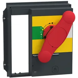 Schneider Electric 33864 Front-Drehgriff NS 630b-1600, roter Griff
