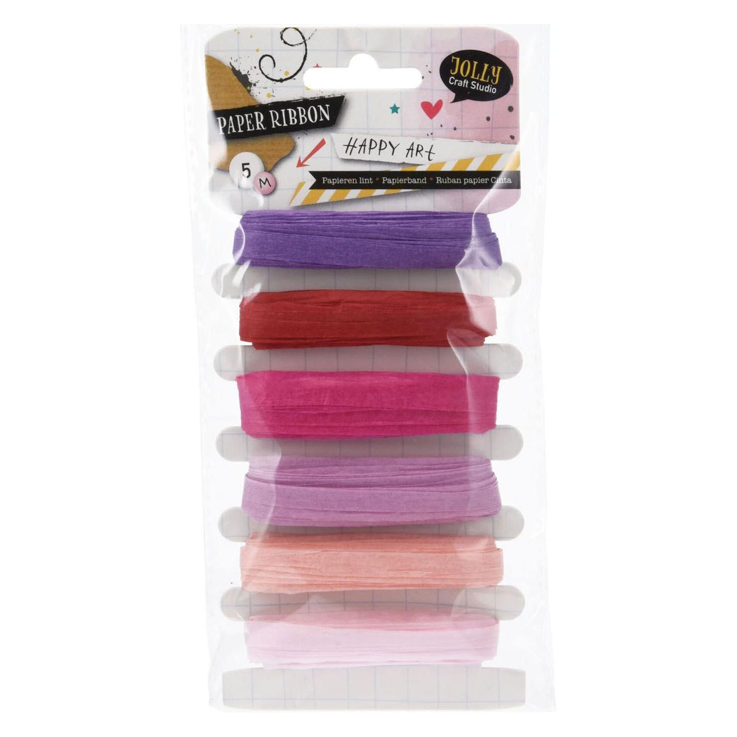 Papierband Lila- und Rosatöne, 6x5mtr. (5 m) (48015142)