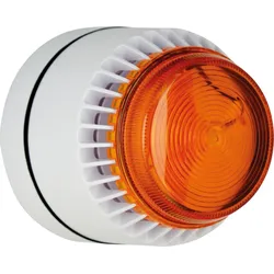 FLSVALWSSW - Flashni, weiß, gelbe Linse, Shallow Base, 24V DC