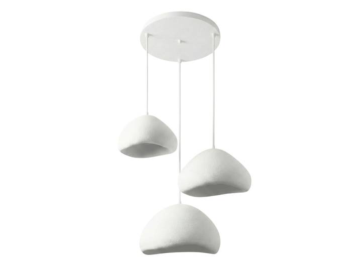 Lustre en métal Lora - 82 x 82 cm - Blanc