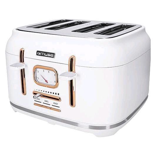 Muse MS131 W Edelstahl Toaster weiss (436410)