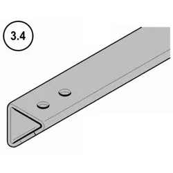 Hörmann Unterer Anschlagwinkel N80/F80/EcoStar/Schlupftür-Tor Edelstahl, ab Serien-Nr. 87265