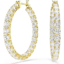 Swarovski  Matrix Kreolen Rundschliff, Weiß, Goldlegierungsschicht 5750620